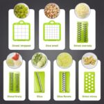 Vegetable Chopper 16 Pcs Set – Manual Onion Chopper, Food Slicer, Dicer, Grater & Potato Cutter with Handle – Multi-Function Kitchen Tool - Image 4