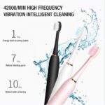 Electric ToothbrushElectric Toothbrush – Rechargeable Sonic Cleaning Toothbrush with Soft Bristles, Deep Clean (Random Colour)