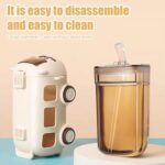 School Bus Design Kids Water Bottle With Strap 600ml | Random Color