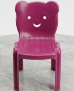Panda Face Design Kids Chair - Cute Animal Themed Lightweight Seating Furniture Durable Comfortable Miniature Seat For Toddler Playroom (Random Color) - Image 3