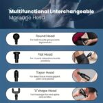 Massage Gun 5 In 1 Multifunctional Electric Full Body Massage Equipment Set - 6 Speeds With 4 Massage Heads For Deep Tissue Relief And Relaxation (Random Color) - Image 4