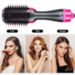 One Step Hot Air Brush 4 In 1 Hair Dryer, Straightener, Curler And Volumizer - Professional Styling Tool For Smooth Shiny Hair At Home - Image 3