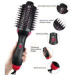 One Step Hot Air Brush 4 In 1 Hair Dryer, Straightener, Curler And Volumizer - Professional Styling Tool For Smooth Shiny Hair At Home - Image 5