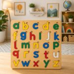 Small Abc Alphabet Puzzle Board Game - Educational Wooden Learning Toy Crafted From MDF Wood For Children And Early Literacy Skills - Image 3