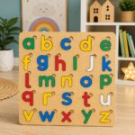 Small Abc Alphabet Puzzle Board Game - Educational Wooden Learning Toy Crafted From MDF Wood For Children And Early Literacy Skills - Image 2