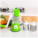 Multifunctional Hand Crank Drum Vegetable Cutter And Kitchen Grater With Interchangeable Blades - Image 3