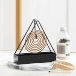 Mosquito Coil Holder, Iron Mosquito Coil Holder In Triangle Shape - Durable Stand Designed For Safe Placement Of Mosquito Coils (Random Color)