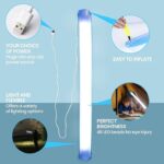 Foldable Inflatable LED Camping Light with Magnetic Base & Storage Pouch - Image 3