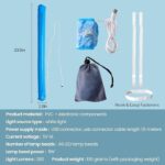Foldable Inflatable LED Camping Light with Magnetic Base & Storage Pouch - Image 2