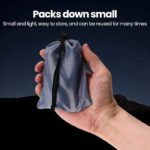 Foldable Inflatable LED Camping Light with Magnetic Base & Storage Pouch - Image 4