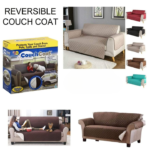 (double SofaR COVER) EVERSIBLE WASHABLE COUCH Sofa COAT COVER - Brown - Image 3