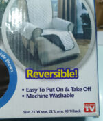 (single Sofa COVER) EVERSIBLE WASHABLE COUCH Sofa COAT COVER - - Image 3