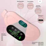 Heating Pad women Period Pain Cramp Relief Belt -Portable Menstrual Heating Pad, Heated Belly Belt for Menstrual Cramp Relief with 3 Heat Levels and 4 Modes, Electric Belt Massage for Women and Girls - Electric Massager Machine for Women (Flower Box)
