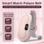 Heating Pad women Period Pain Cramp Relief Belt -Portable Menstrual Heating Pad, Heated Belly Belt for Menstrual Cramp Relief with 3 Heat Levels and 4 Modes, Electric Belt Massage for Women and Girls - Electric Massager Machine for Women (Flower Box) - Image 6