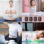 Heating Pad women Period Pain Cramp Relief Belt -Portable Menstrual Heating Pad, Heated Belly Belt for Menstrual Cramp Relief with 3 Heat Levels and 4 Modes, Electric Belt Massage for Women and Girls - Electric Massager Machine for Women (Flower Box) - Image 4
