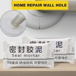 Wall Hole Sealant Strong Adhesive Diy Sealant Clay Air Conditioning Hole Repair Cream Mud - Sealant Mud, Clay Repair Glue Pipe Sealing Fireproof Caulking Repair Mud Hole, Hole Filler - 01 PCs - Image 3