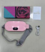 Heating Pad women Period Pain Cramp Relief Belt -Portable Menstrual Heating Pad, Heated Belly Belt for Menstrual Cramp Relief with 3 Heat Levels and 4 Modes, Electric Belt Massage for Women and Girls - Electric Massager Machine for Women (Flower Box) - Image 3