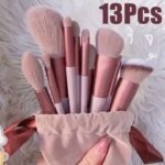 13 Piece Makeup Brush Set With Matching Storage Pouch Professional Soft Bristles For Blending Contouring And Daily Use | Random Color - Image 5