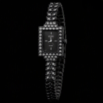 Elegance Imported Korean Shape Trending Leaf Watch for Women - Black - Image 2