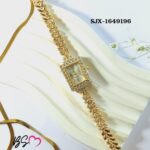 Elegance Imported Korean Shape Trending Leaf Watch for Women - Black - Image 5