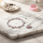 Tulip Bracelet With Swan Necklace Stainless Steel Durable Comfortable Stylish Affordable Practical Choice Reliable Performance | Silver Pink